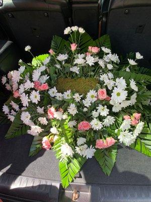 funeral floral arrangement