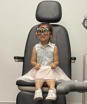 We wear fun frames during eye exams! Whose ready to pick their glasses?