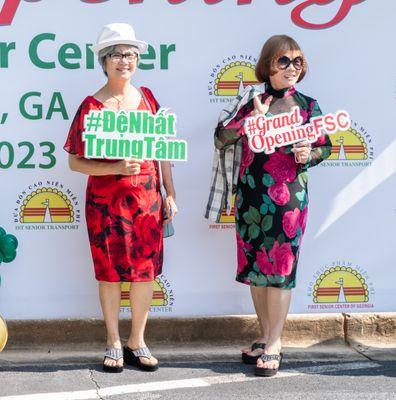 Happy FSC Members attended First Senior Center Grand Opening Day on 7/15/2023