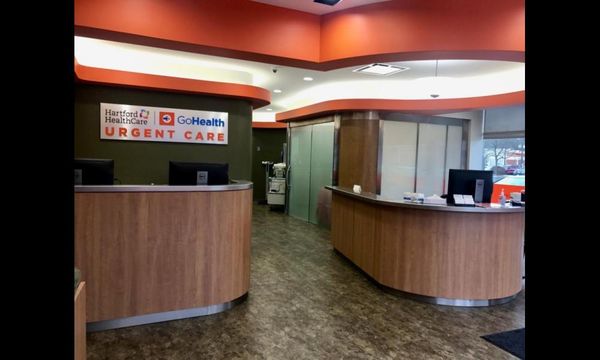 Hartford HealthCare-GoHealth Urgent Care Windsor Location Front Desk Area