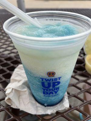 Blue raspberry frozen lemonade.