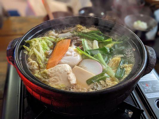 Feb 2022 - Winter seasonal menu item for a limited time only. Sukiyaki. Very good!