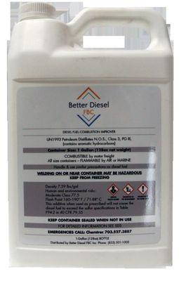 Better Diesel Fuel Borne Catalyst (FBC) in economical 1-gallon container.