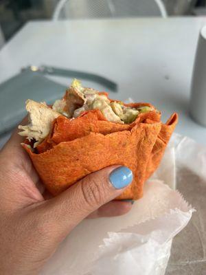 Chicken bacon ranch wrap (with garlic ranch)