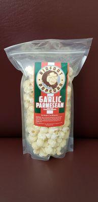 Garlic Parmesan flavored popcorn