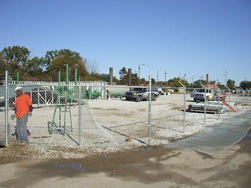 Consumers Energy - Detroit, MI Permanent station fence at Consumers Energy facility in Detroit.