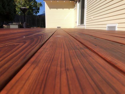 Deck refinishing