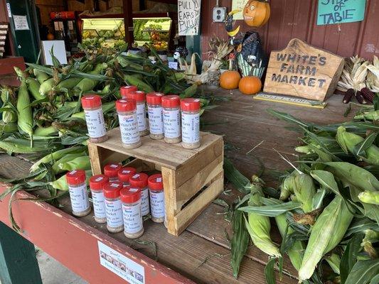 The corn table. Grows in the farmer's field. Can't be any fresher!