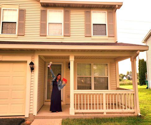 Happy first time home buyer! Home sold in Romeoville IL