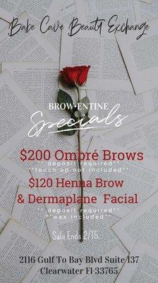 Brow*entine Specials