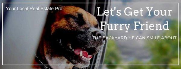 Our furry friends need a back yard, too!