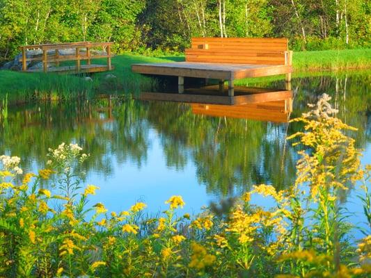 Pond, Dock, and Bridge