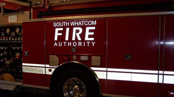 Signs, Bothell WA |  Vehicle Lettering  by New Signs and Wonders | fire authority truck