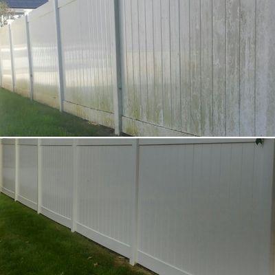 Vinyl Fence Restoration. Free Estimates call or txt.