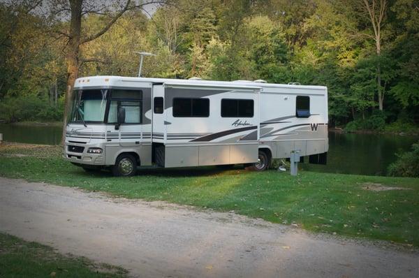 Great campground with camping right on the water.