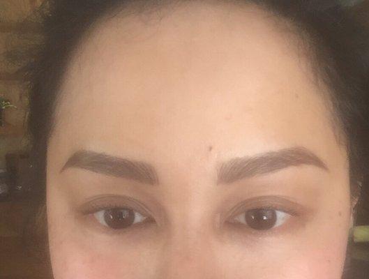 Brows immediately right after session