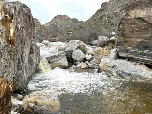 Small Waterfall on Seven Falls Trail