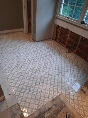 Tile install