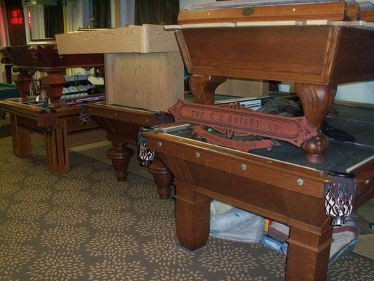 A's antique pool tables for sale and used pool tables 7ft 8ft and 9ft