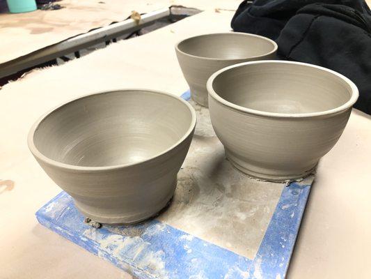 Three bowls. I'm a bit rusty, but getting there.