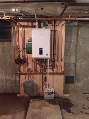 Navien combo 2 zone with on demand hot water