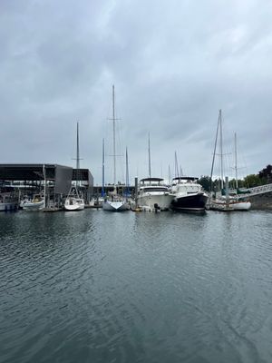 Boats docked nearby