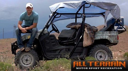 Travis on a All Terrain Rental Yamaha Rhino in Saint George Utah