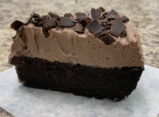 Chocolate Mousse Topped Chocolate Amaretto Cheesecake