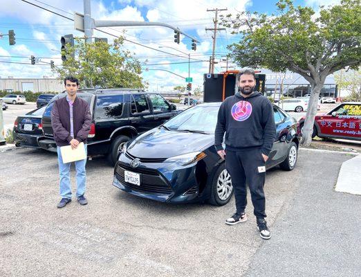 Thank you Very much for your business. It was a pleasure working with you guys. Enjoy your new Corolla!