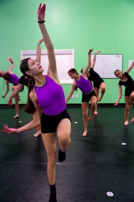 Advanced contemporary class for dancers with years of high level training.