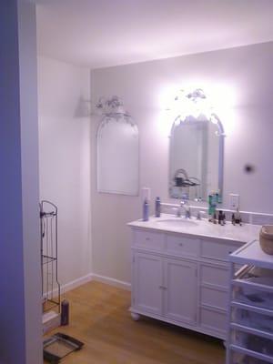 Also part of the master bathroom redo for Mary