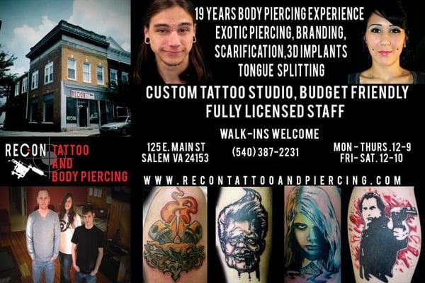 www.recontattooandpiercing.com