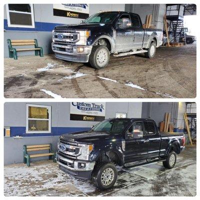 Before & After Ford F250 lift