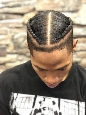 Cornrow style (Men's hair)