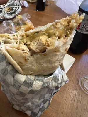 Chicken burrito