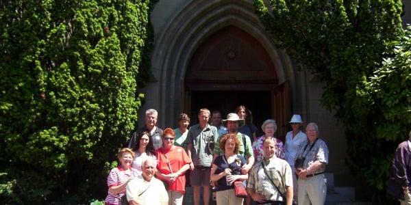 Ready to learn more about your Presbyterian Heritage? This group is standing outside the Auditoire de Calvin in Geneva, Switz...