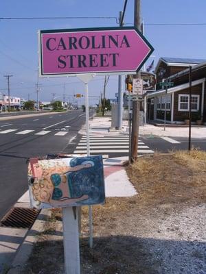 Since we back and across from Nantuckets Restaurant, we use these temporary signs on the main road.