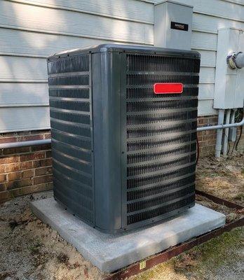 GOODMAN Split heat pump system replacement Garner N,C