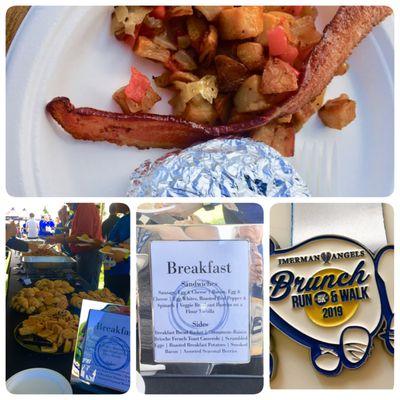 Brunch by Blue Plate Catering after the 5K brunch Run/Walk in June 2019