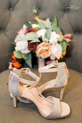 Wedding Details - Flowers and Shoes