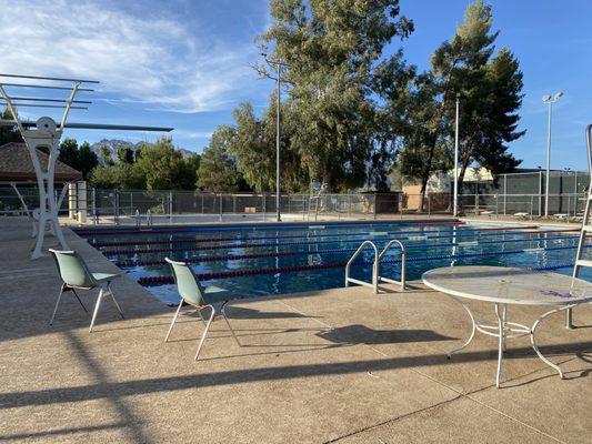 diving boards and lap lanes