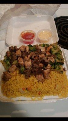 Hibachi Combo Steak & Chicken $9.99