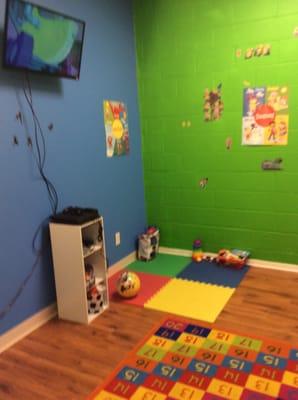 A quick glance at part of of Kid's Oasis fully loaded to fully entertain the Mommy Oasis kids!