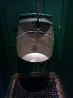 Beer keg urinals.