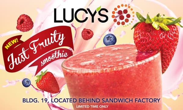 Lucy's new fruit smoothies