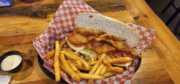 Walleye sandwich