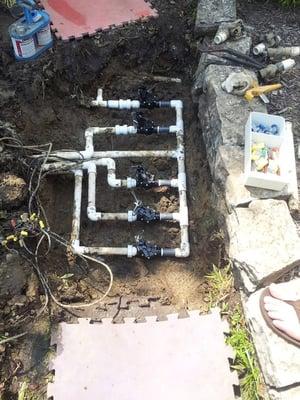 Sprinkler system valve repair