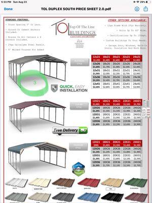 TOL price guide