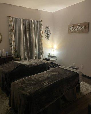 Couples massages available at our location or yours with advance notice!