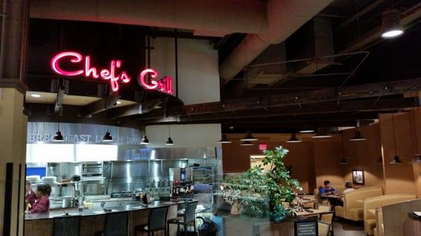 The full service restaurant area within the Market Bistro.